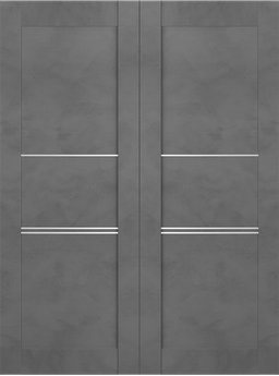 AVON 07 3H DARK URBAN DOUBLE BELLDINNI MODERN INTERIOR DOOR - 2