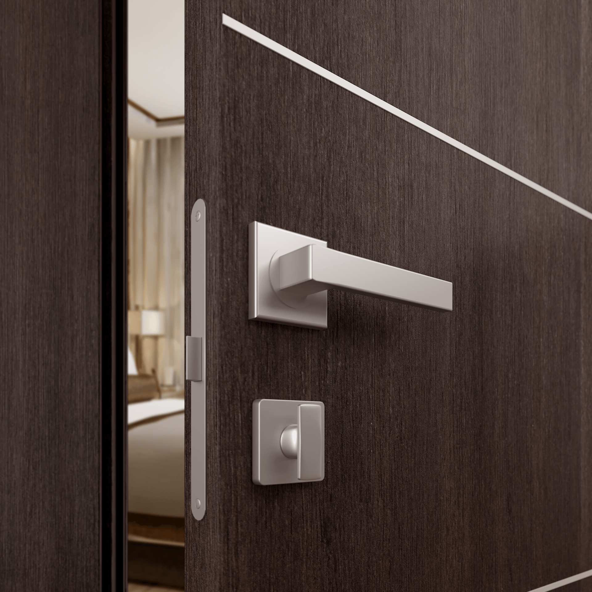 AVON 01 1H VERALINGA OAK INVISIBLE METAL FRAME BELLDINNI MODERN INTERIOR DOOR - 3