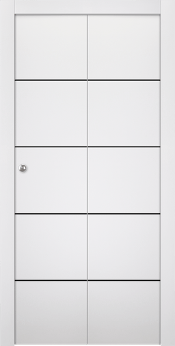 SMART PRO 4H BLACK POLAR WHITE BI-FOLD DOORS BELLDINNI MODERN INTERIOR DOOR - 1
