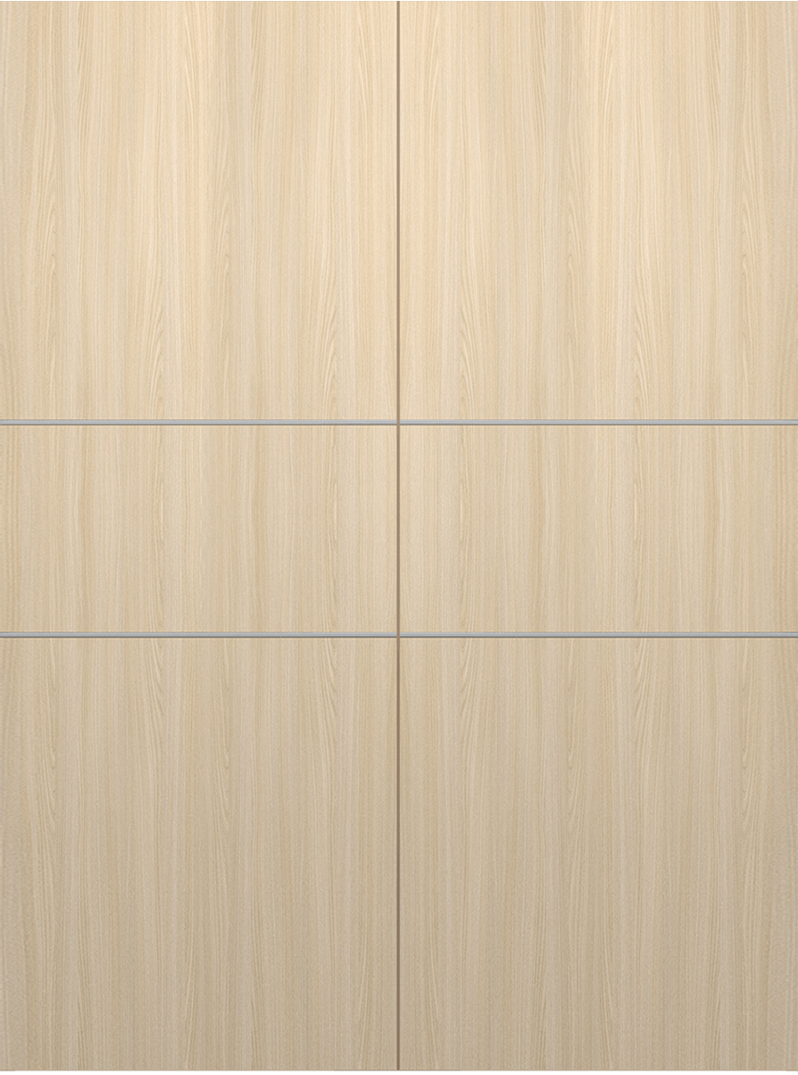 OPTIMA 2H LOIRE ASH DOUBLE BARN DOORS BELLDINNI MODERN INTERIOR DOOR - 2