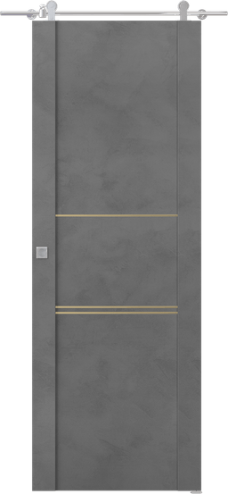 AVON 01 3H GOLD DARK URBAN BARN BELLDINNI MODERN INTERIOR DOOR - 1