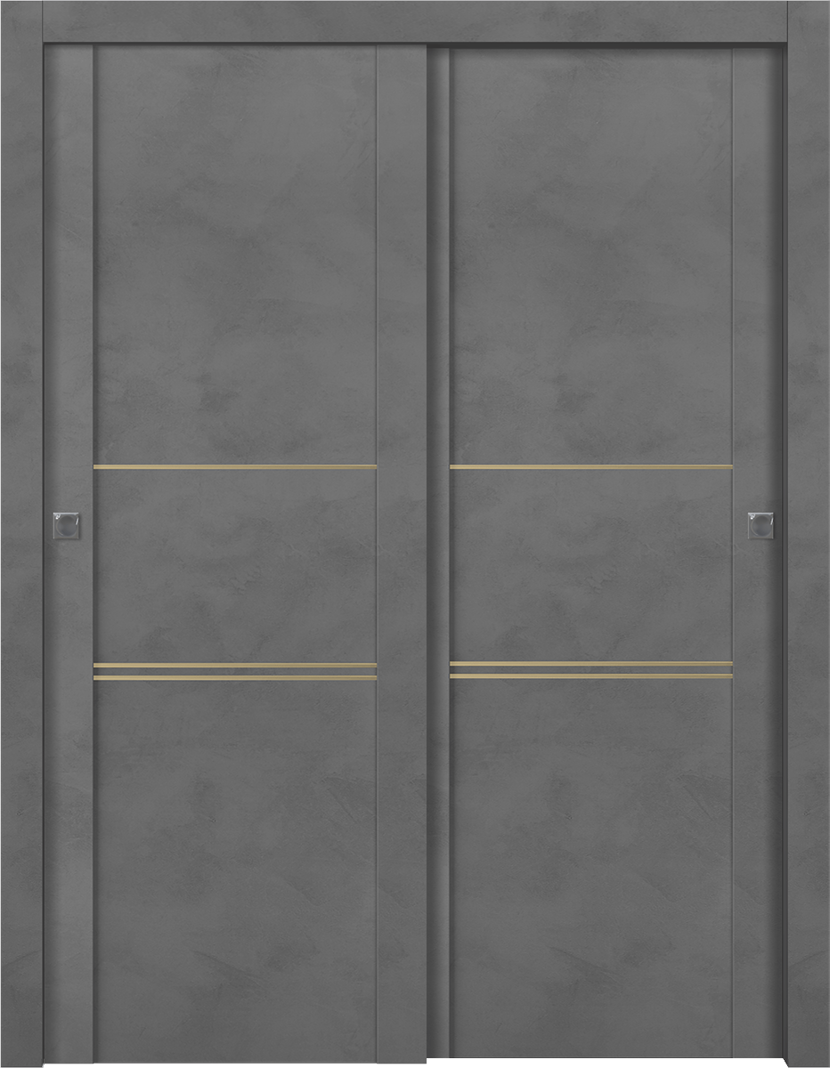 AVON 01 3H GOLD DARK URBAN BYPASS DOORS BELLDINNI MODERN INTERIOR DOOR - 1