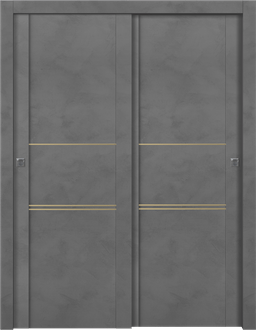 AVON 01 3H GOLD DARK URBAN BYPASS DOORS BELLDINNI MODERN INTERIOR DOOR - 1