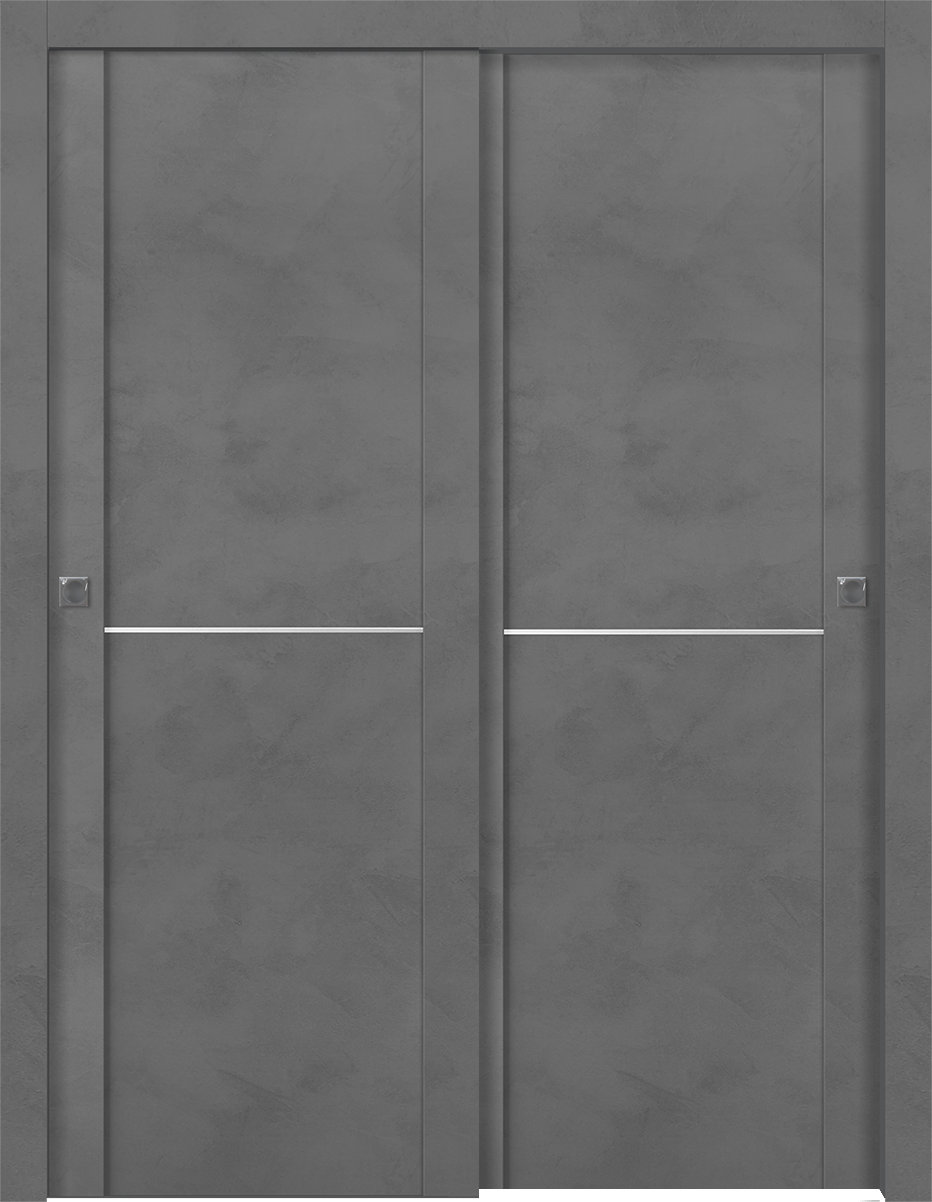 AVON 01 1H DARK URBAN BYPASS DOORS BELLDINNI MODERN INTERIOR DOOR - 1