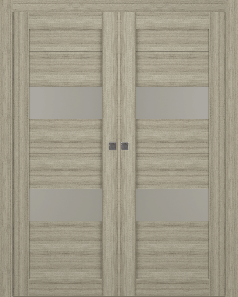 BERTA VETRO SHAMBOR DOUBLE POCKET BELLDINNI MODERN INTERIOR DOOR - 1