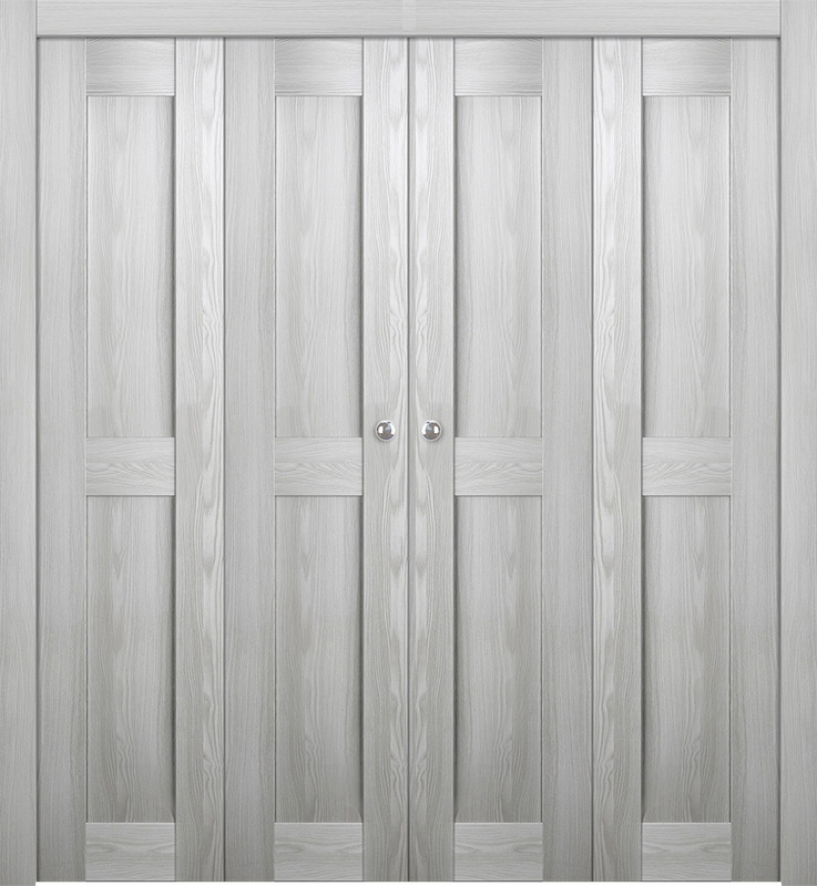 AVON 07 RN RIBEIRA ASH DOUBLE BI-FOLD BELLDINNI MODERN INTERIOR DOOR - 1