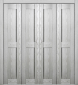AVON 07 RN RIBEIRA ASH DOUBLE BI-FOLD BELLDINNI MODERN INTERIOR DOOR - 1