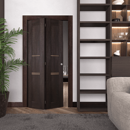 AVON 07 3H GOLD VERALINGA OAK BI-FOLD BELLDINNI MODERN INTERIOR DOOR - 2