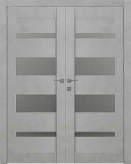 AVON 07-01 VETRO LIGHT URBAN DOUBLE BELLDINNI MODERN INTERIOR DOOR - 1
