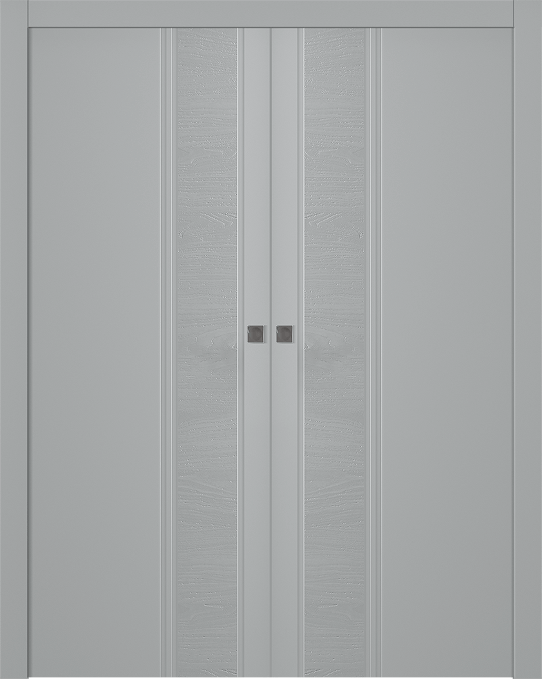 TWINWOOD 1 LIGHT GREY DOUBLE POCKET BELLDINNI MODERN INTERIOR DOOR - 1