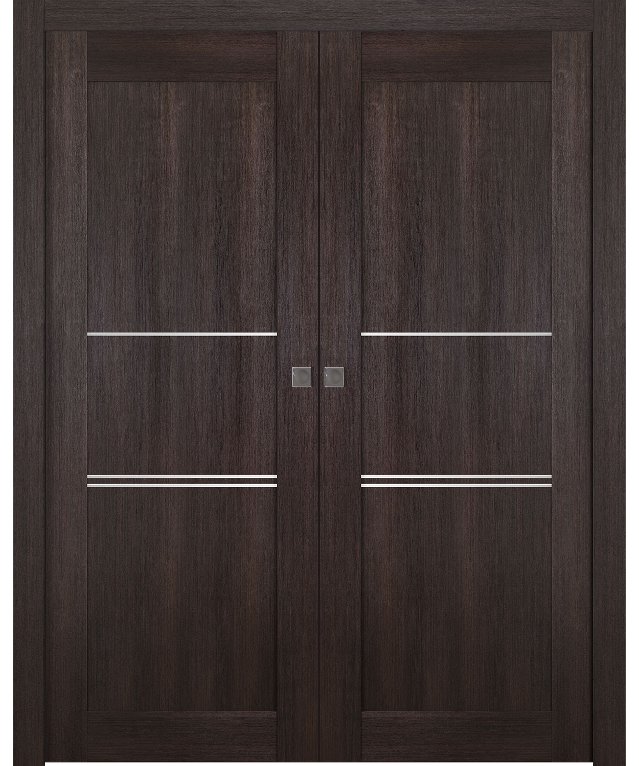 AVON 07 3H VERALINGA OAK DOUBLE POCKET BELLDINNI MODERN INTERIOR DOOR - 1