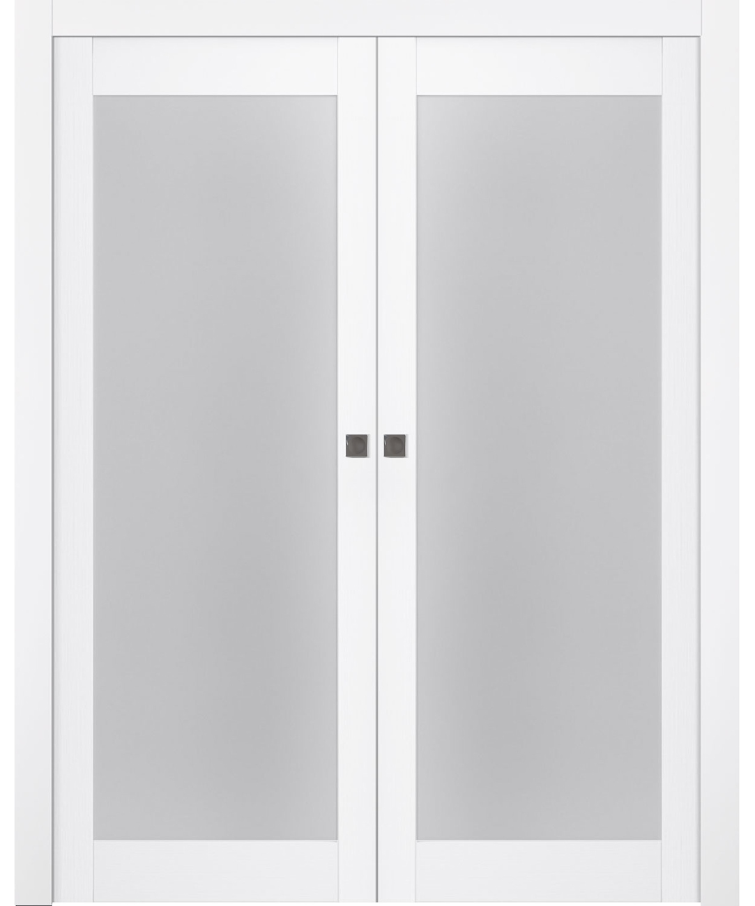 PALLADIO 207 VETRO BIANCO NOBLE DOUBLE POCKET BELLDINNI MODERN INTERIOR DOOR - 1