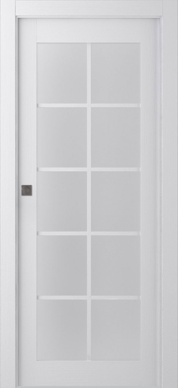 PALLADIO 10 LITE VETRO BIANCO NOBLE POCKET BELLDINNI MODERN INTERIOR DOOR - 6