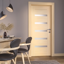 AVON 07-04 VETRO LOIRE ASH DOUBLE DOORS BELLDINNI MODERN INTERIOR DOOR - 2