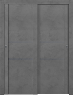 AVON 01 2H GOLD DARK URBAN BYPASS DOORS BELLDINNI MODERN INTERIOR DOOR - 1