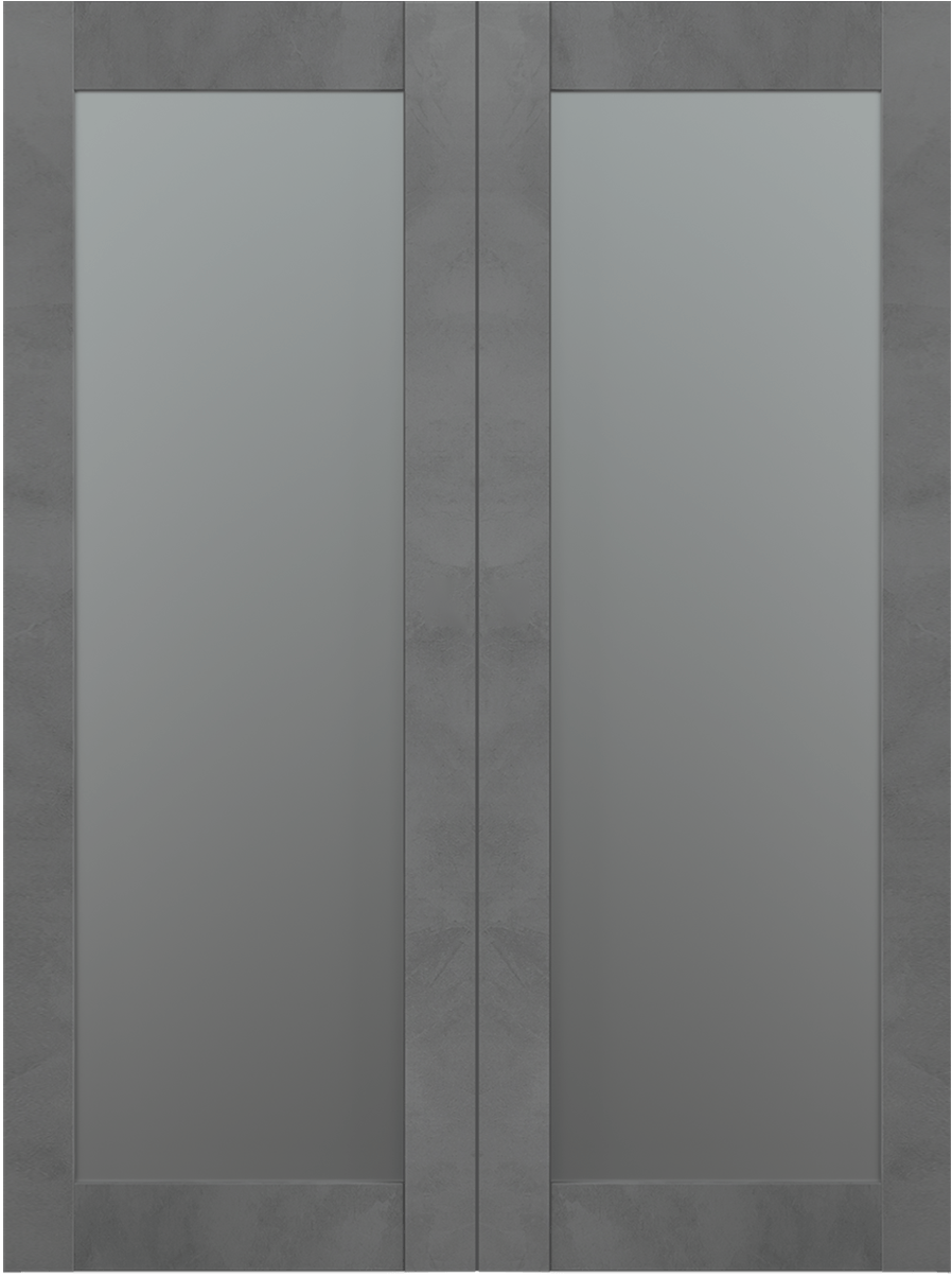 AVON 207 VETRO DARK URBAN DOUBLE BARN BELLDINNI MODERN INTERIOR DOOR - 2