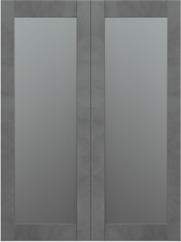 AVON 207 VETRO DARK URBAN DOUBLE BARN BELLDINNI MODERN INTERIOR DOOR - 2