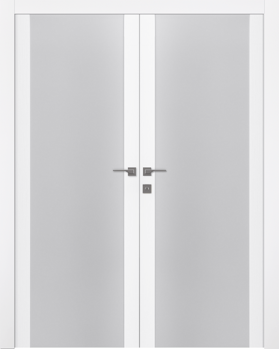 PALLADIO 202 VETRO BIANCO NOBLE CLOSET BELLDINNI MODERN INTERIOR DOOR - 1