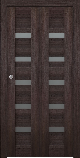 AVON 07-04 VETRO VERALINGA OAK BI-FOLD BELLDINNI MODERN INTERIOR DOOR - 1