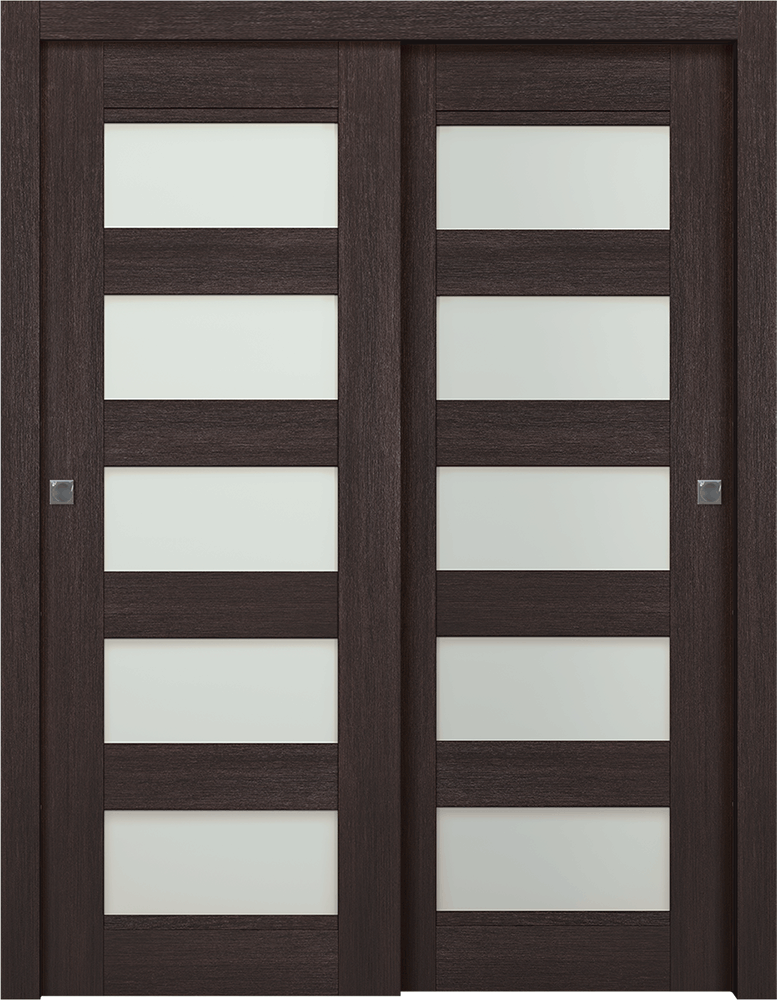 AVON 07-07 VETRO VERALINGA OAK BYPASS DOORS BELLDINNI MODERN INTERIOR DOOR - 1