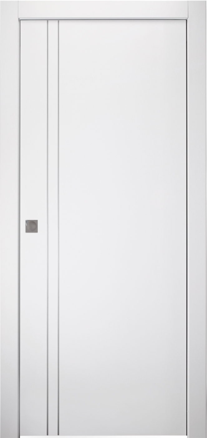 SMART PRO 2V POLAR WHITE POCKET BELLDINNI MODERN INTERIOR DOOR - 1