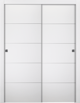 SMART PRO 4H POLAR WHITE BYPASS BELLDINNI MODERN INTERIOR DOOR - 1