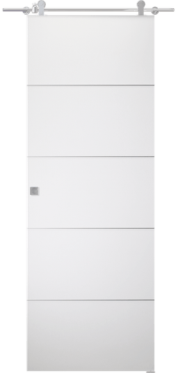 SMART PRO 4H POLAR WHITE DOUBLE BARN BELLDINNI MODERN INTERIOR DOOR - 1