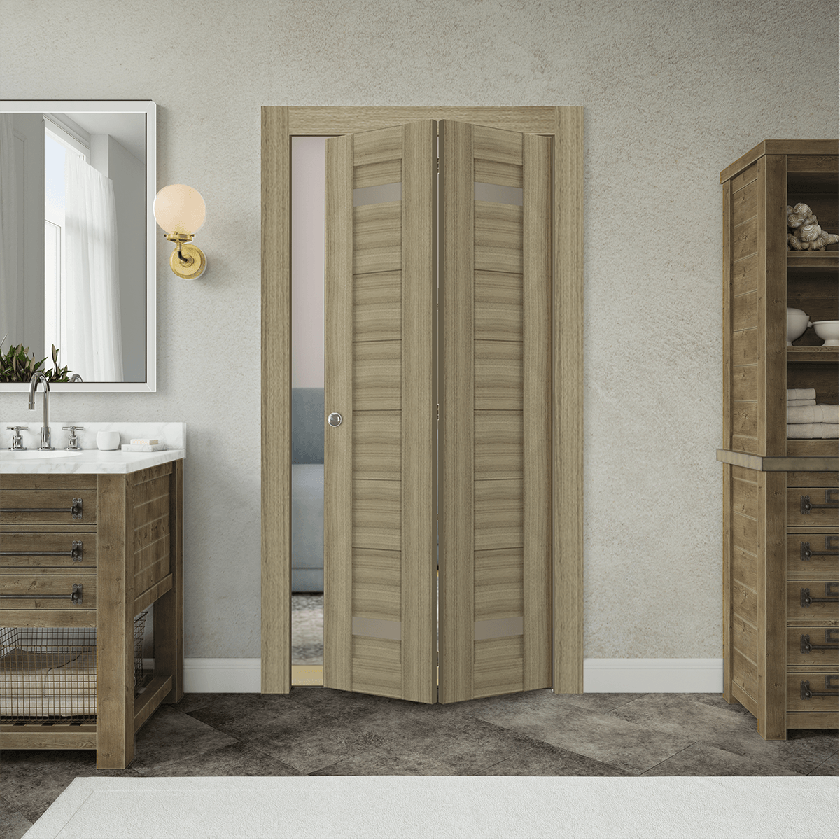 PERLA VETRO SHAMBOR BI-FOLD BELLDINNI MODERN INTERIOR DOOR - 2