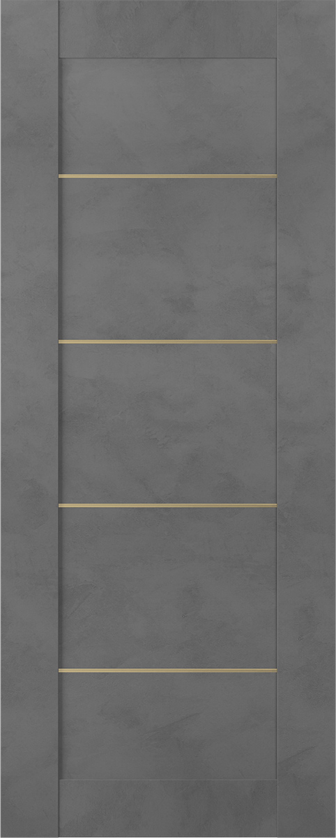 AVON 07 4H GOLD DARK URBAN SLAB BELLDINNI MODERN INTERIOR DOOR - 1