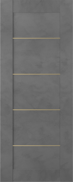 AVON 07 4H GOLD DARK URBAN SLAB BELLDINNI MODERN INTERIOR DOOR - 1