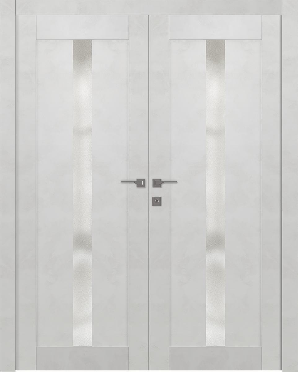 AVON 101 VETRO LIGHT URBAN DOUBLE DOORS BELLDINNI MODERN INTERIOR DOOR - 1