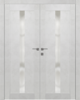AVON 101 VETRO LIGHT URBAN DOUBLE DOORS BELLDINNI MODERN INTERIOR DOOR - 1