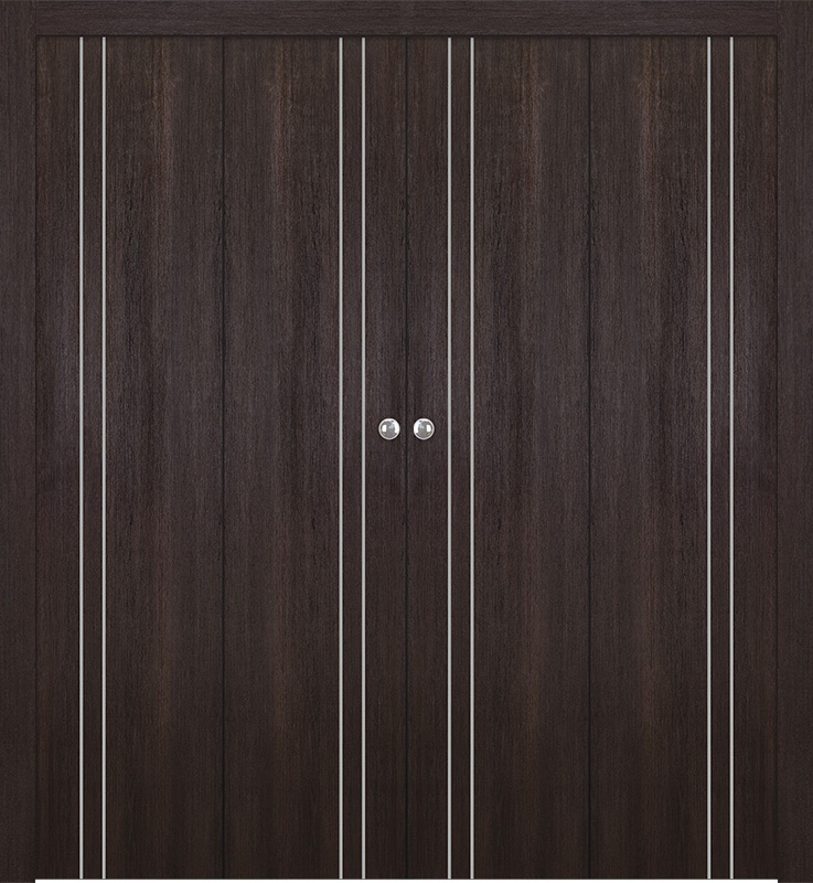 OPTIMA 2V VERALINGA OAK DOUBLE BI-FOLD BELLDINNI MODERN INTERIOR DOOR - 1