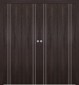 OPTIMA 2V VERALINGA OAK DOUBLE BI-FOLD BELLDINNI MODERN INTERIOR DOOR - 1