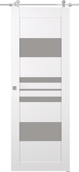 ROMI VETRO SNOW WHITE BARN BELLDINNI MODERN INTERIOR DOOR - 1