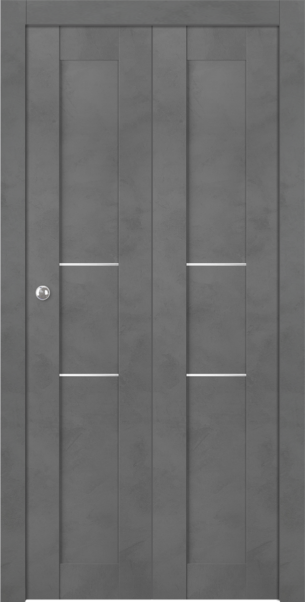 AVON 07 2H DARK URBAN BI-FOLD BELLDINNI MODERN INTERIOR DOOR - 1