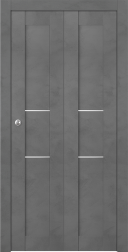 AVON 07 2H DARK URBAN BI-FOLD BELLDINNI MODERN INTERIOR DOOR - 1