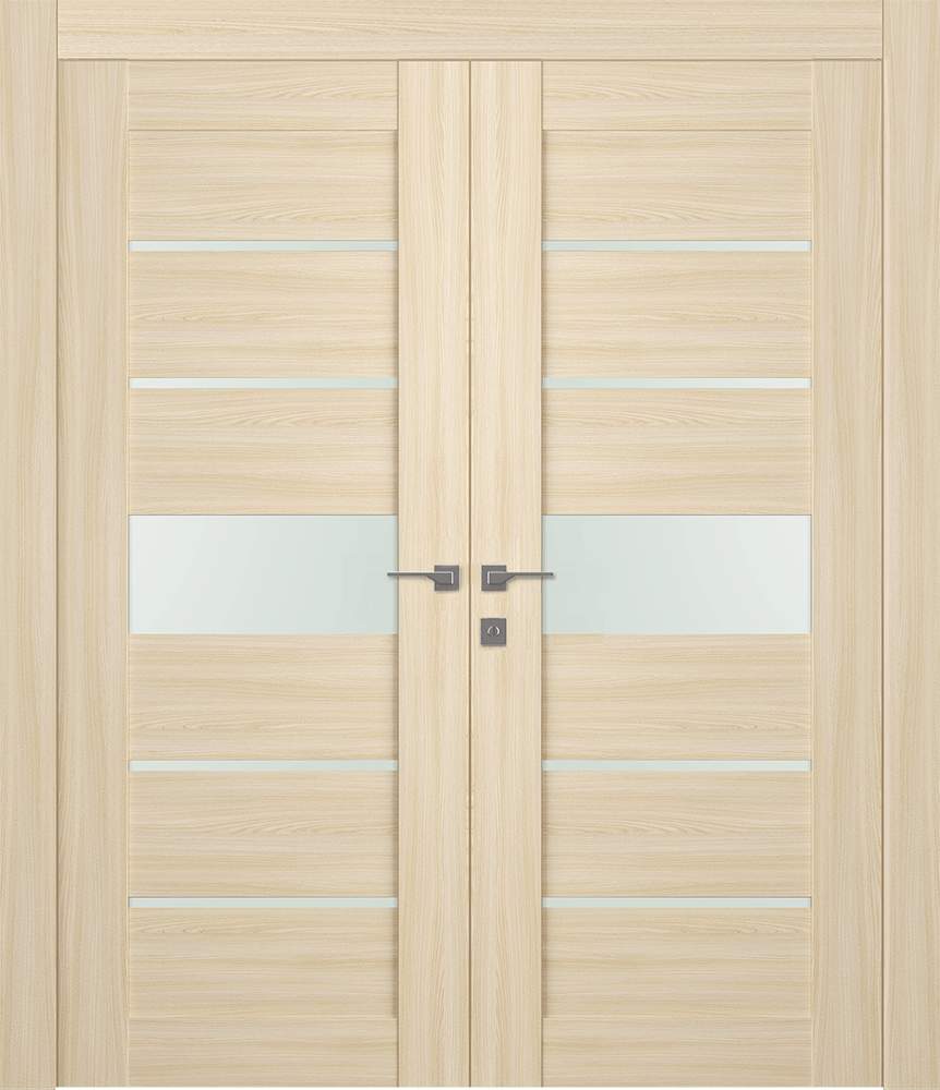 AVON 07-06 VETRO LOIRE ASH DOUBLE DOORS BELLDINNI MODERN INTERIOR DOOR - 1