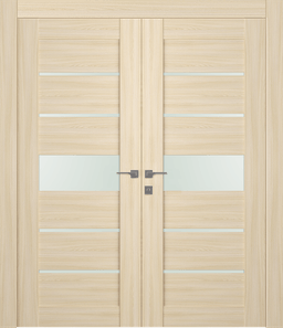 AVON 07-06 VETRO LOIRE ASH DOUBLE DOORS BELLDINNI MODERN INTERIOR DOOR - 1