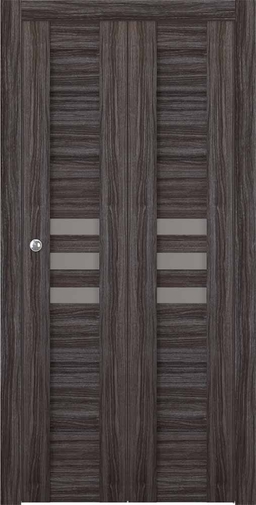 DOME VETRO GRAY OAK BI-FOLD BELLDINNI MODERN INTERIOR DOOR - 1