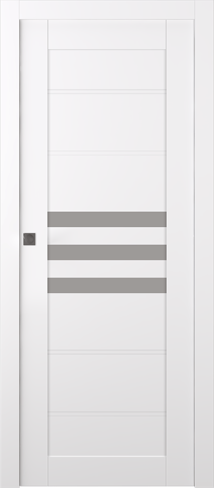 DOME VETRO SNOW WHITE POCKET BELLDINNI MODERN INTERIOR DOOR - 6