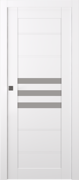 DOME VETRO SNOW WHITE POCKET BELLDINNI MODERN INTERIOR DOOR - 6