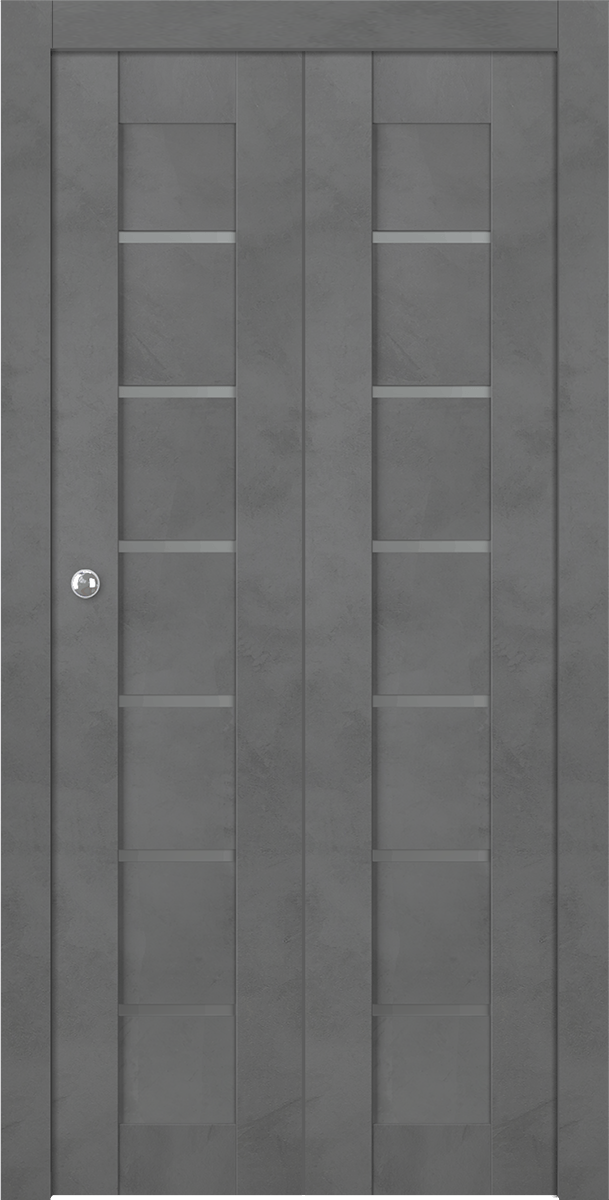 AVON 07-02 VETRO DARK URBAN BI-FOLD BELLDINNI MODERN INTERIOR DOOR - 1