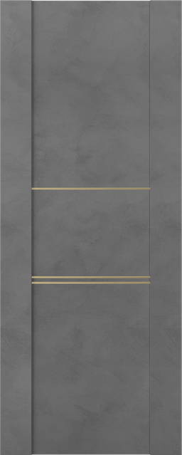 AVON 01 3H GOLD DARK URBAN SLAB BELLDINNI MODERN INTERIOR DOOR - 1