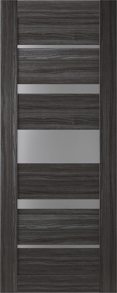 KINA VETRO GRAY OAK SLAB DOORS BELLDINNI MODERN INTERIOR DOOR - 1