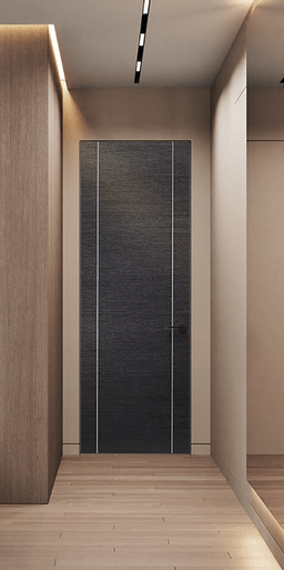 AVANTI 2U BLACK APRICOT INVISIBLE METAL FRAME BELLDINNI MODERN INTERIOR DOOR - 2