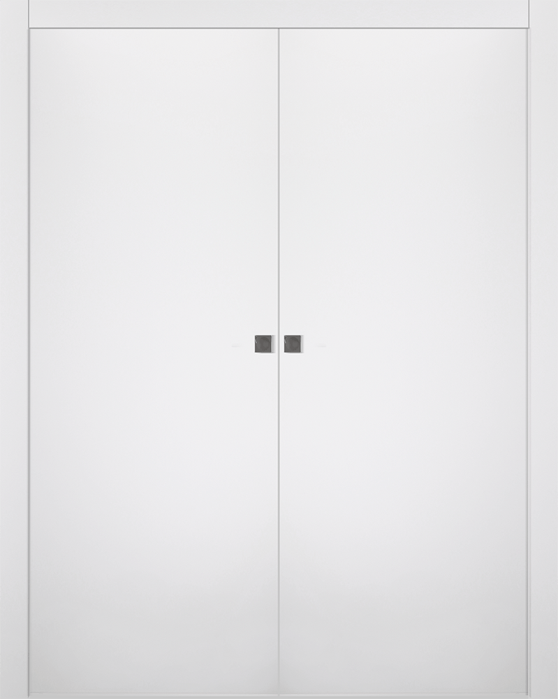 SMART PRO FLAT POLAR WHITE DOUBLE POCKET BELLDINNI MODERN INTERIOR DOOR - 1