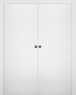 SMART PRO FLAT POLAR WHITE DOUBLE POCKET BELLDINNI MODERN INTERIOR DOOR - 1