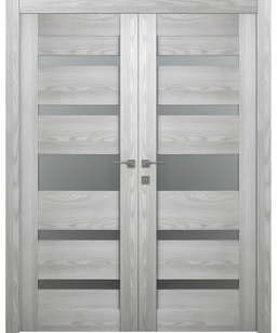 AVON 07-05 VETRO RIBEIRA ASH DOUBLE BELLDINNI MODERN INTERIOR DOOR - 1