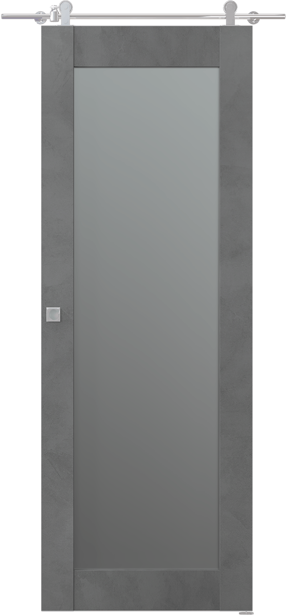 AVON 207 VETRO DARK URBAN DOUBLE BARN BELLDINNI MODERN INTERIOR DOOR - 1